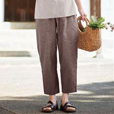 播州織バルーンパンツ(日本製・洗濯機OK)