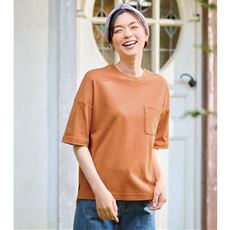 クルーネックTシャツ(綿100%・洗濯機OK)