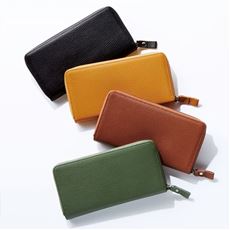 日本製 豊岡工房 牛革 コインが分けられる長財布