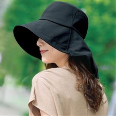 21機能で小顔に見える首筋冷感帽子
