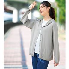 【遮熱プラス】放熱吸汗首までカバーするUVパーカー