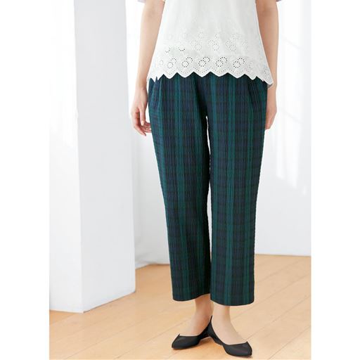 ミセス仕様の涼やかバルーンパンツ