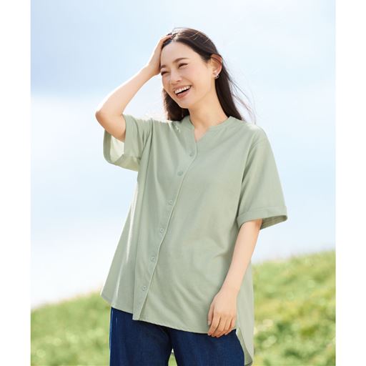 麻調チュニック