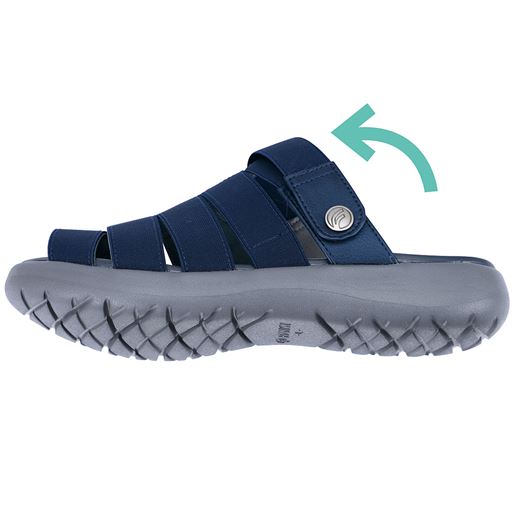 可動式バックベルトがついた便利なデザイン<br>※今回、ネイビーの販売はございません。