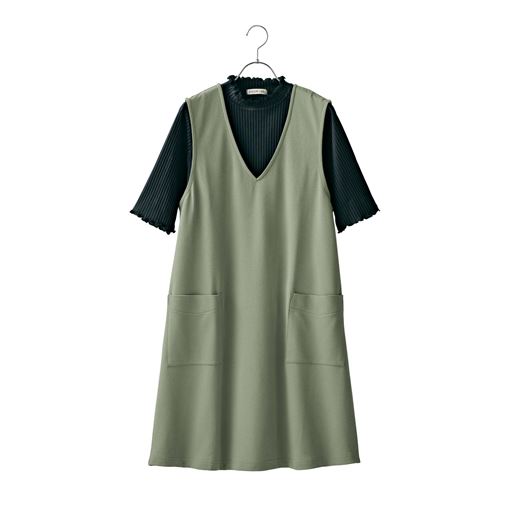 オリーブ<br>インナーにブラックを入れてシックに