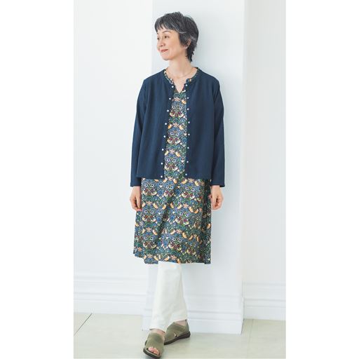 ネイビー <br>コーディネート例(ワンピース:NT-2030)