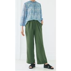 【日本製】接触冷感ゆったりワイドパンツ