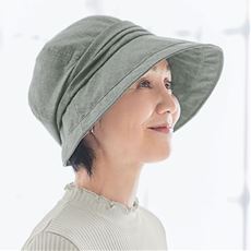 21機能で小顔に見える遮熱遮光UVクロッシェ帽子