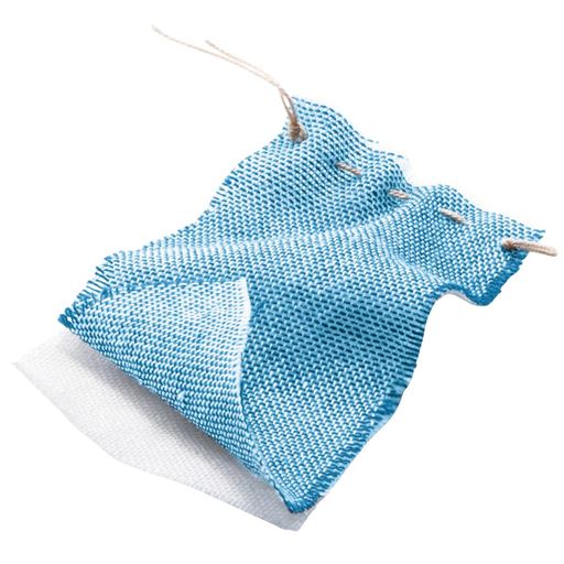 ブルー 生地拡大