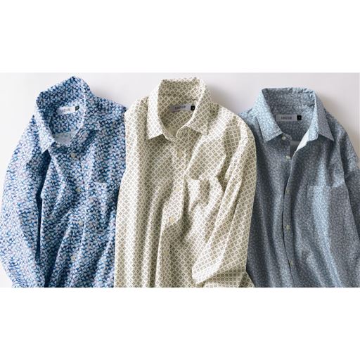 (左から)シャドーブルー、オフホワイト系、サックス系