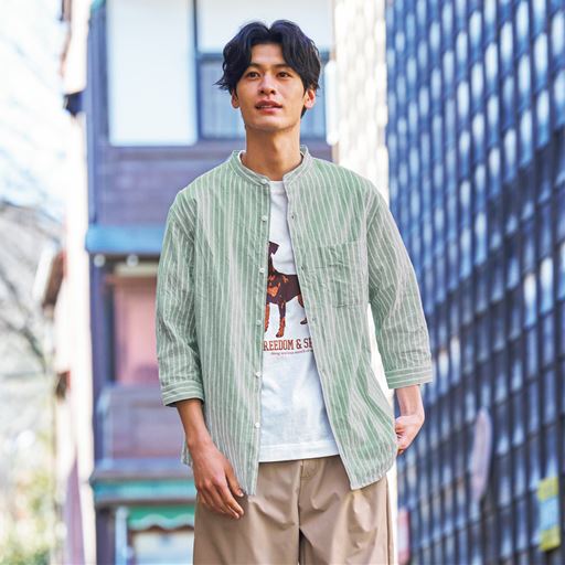 グリーン系 コーディネート例