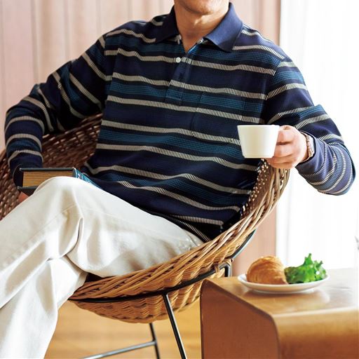 ダークネイビー コーディネート例