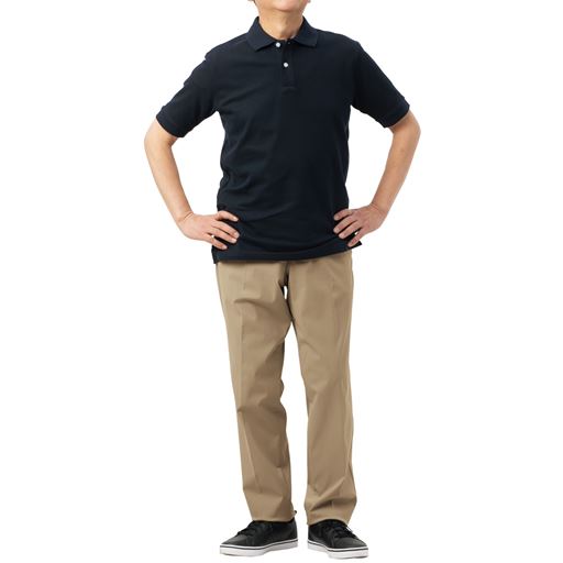 ベージュ<br>体型別モデルCさん(168cm)<br>Lサイズ股下72cm着用