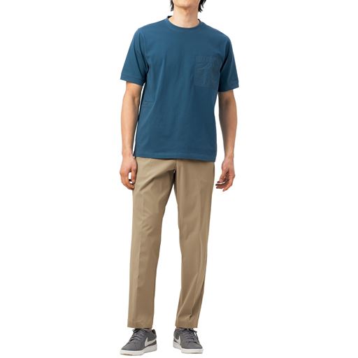 ベージュ<br>体型別モデルBさん(185cm)<br>Lサイズ股下76cm着用