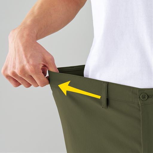 ウエストもこんなに伸びてラクラク!