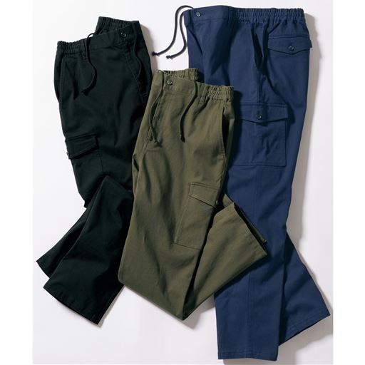 (左から)ブラック、カーキ系、ネイビー系