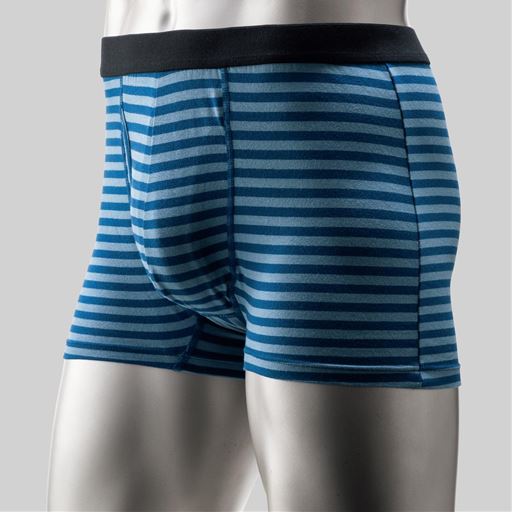 C(色・柄違い3枚組) <br>ブルー系(ボーダー柄)