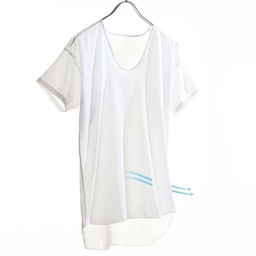 綿100%でサラサラとベタつかず気持ちいいクレープ素材は、高温多湿な日本の夏にぴったり。時代を超えて愛され続ける素材です。