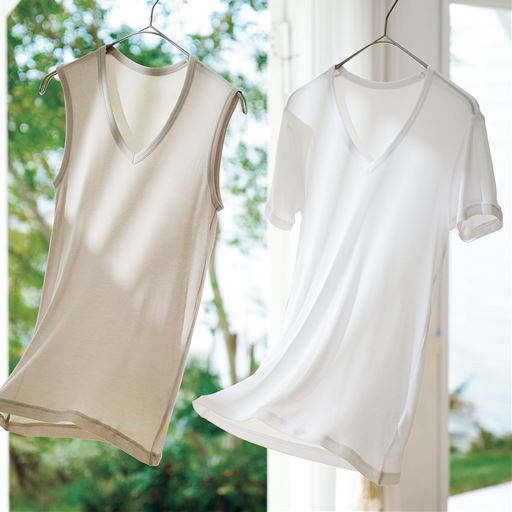 薄手でベタづかず、柔らかさとサラサラが両立!(左から)品番KP-881、KP-879