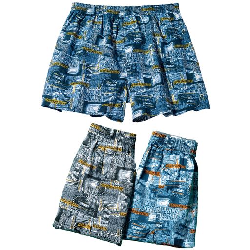 カラー:L(色違い3枚組)ネイビー系×ブラック系×ブルー系