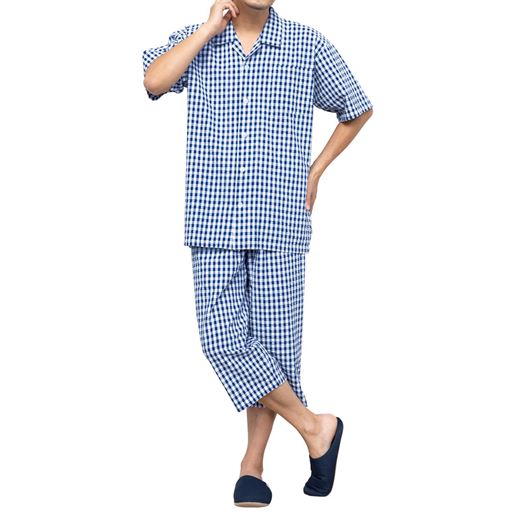 B(ブルー系チェック) コーディネート例