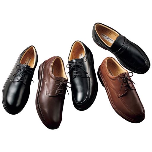 (左から)ブラックB、ダークブラウンB、ブラックC、ブラウンC、ブラックA