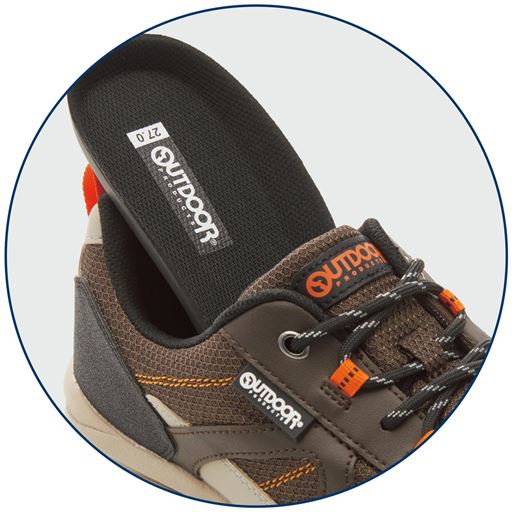 インソールは取り外して洗えるからいつも清潔。