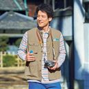 変わり織ドビーストレッチ・マルチポケットベスト