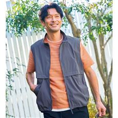 はっ水・裏メッシュストレッチベスト