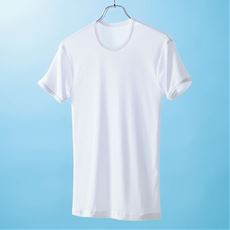 綿混丸首半袖インナー2枚組(SARARI MAGIC)