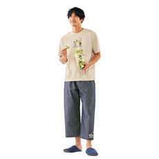 【男女兼用】8分丈ルームパンツ(SNOOPY)