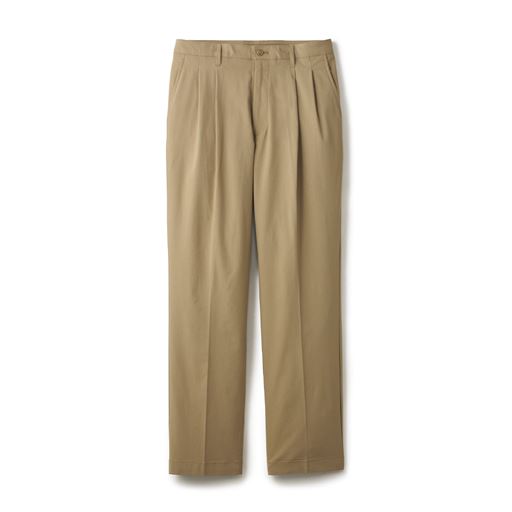 接触冷感・ウエストストレッチツータックパンツ