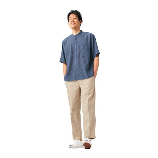 麻混イージーパンツ
