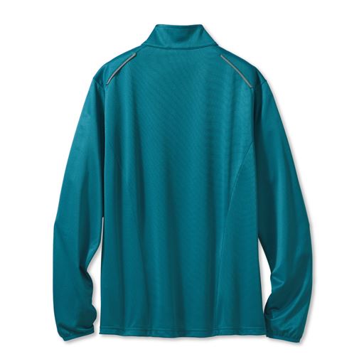 ブルーグリーン 両肩後ろには反射材付き