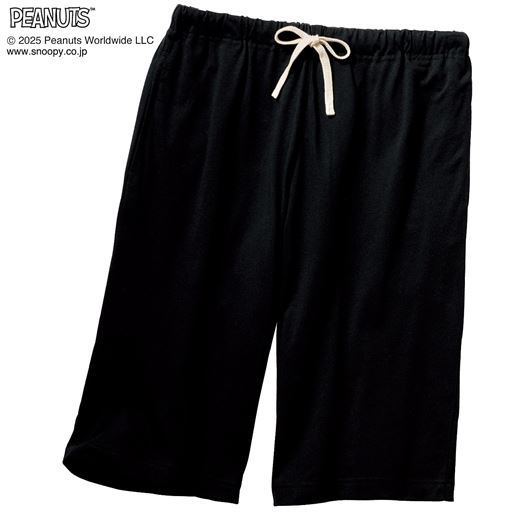 ブラック<br>パンツ前とじ、左右ポケット付き