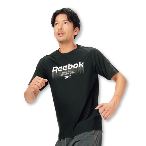 ドライ半袖プリントTシャツ(リーボック)