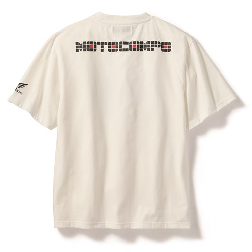 ホワイト バックプリント