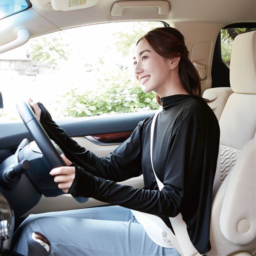 アームカバーをつけるのが面倒な方に。1枚で手の甲までしっかりUVカット。前後逆に着て運転中の日焼けも防止。