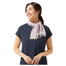 【ネット限定】綿100%ガーゼスカーフ(2色組)