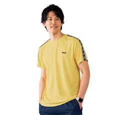 ドライ・袖ライン半袖Tシャツ(フィラ)(吸汗速乾・接触冷感・UVカット)