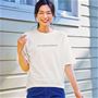 オフホワイト<br>ベーシックですっきりしたシルエット<br>お洒落と機能性を兼ね揃えた優秀Tシャツ。