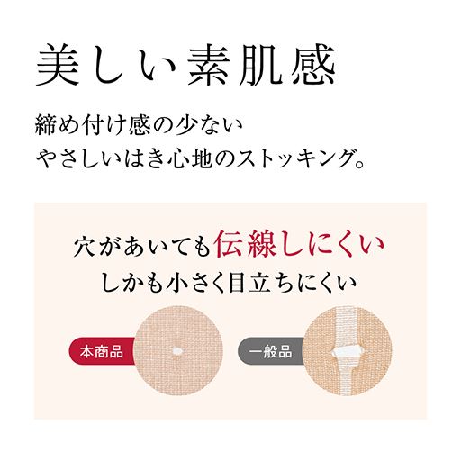 穴が開いても広がりにくい仕様です。