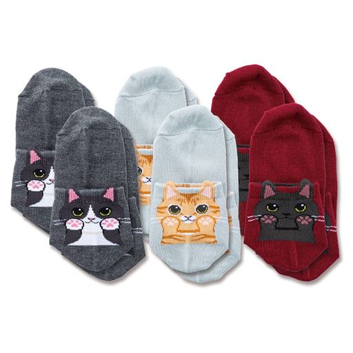 6足組(3色×各2足)