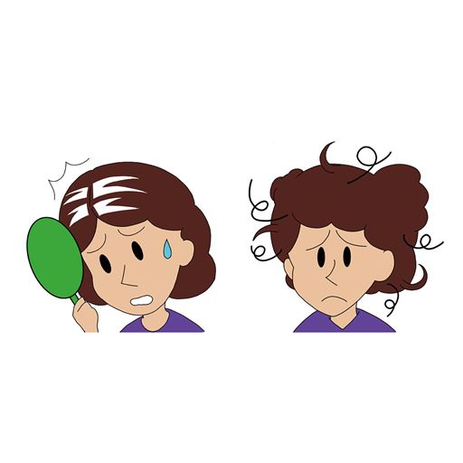 〈こんな方におすすめ〉白髪の生え際隠しに。乱れ髪のカバーに。<br>※イメージ