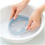 〈簡単2ステップ〉(1)水に濡らして絞る
