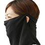 ブラック<br>両サイドの穴に耳がかけられるので、ずり落ちにくい