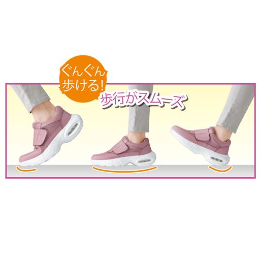 ぐんぐん歩ける!歩行がスムーズ!<br>※イメージ