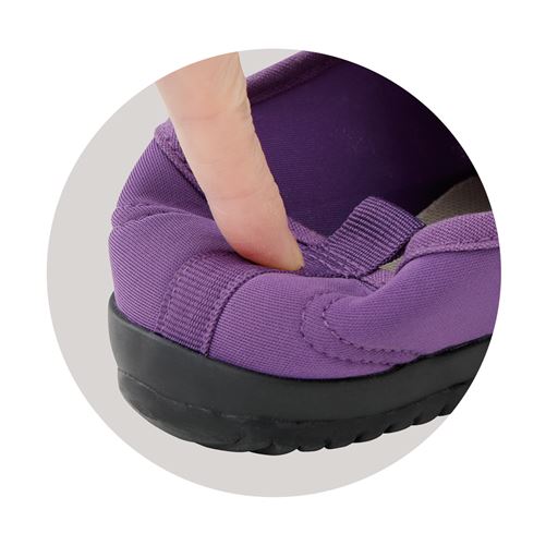 ふんわりかかとで痛くなりにくい!