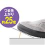約25度のつま先上がりで、つまずきにくい。