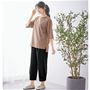 ブラックトップス:シナモン×アイボリー) 足口のタックでころんとしたシルエットに。